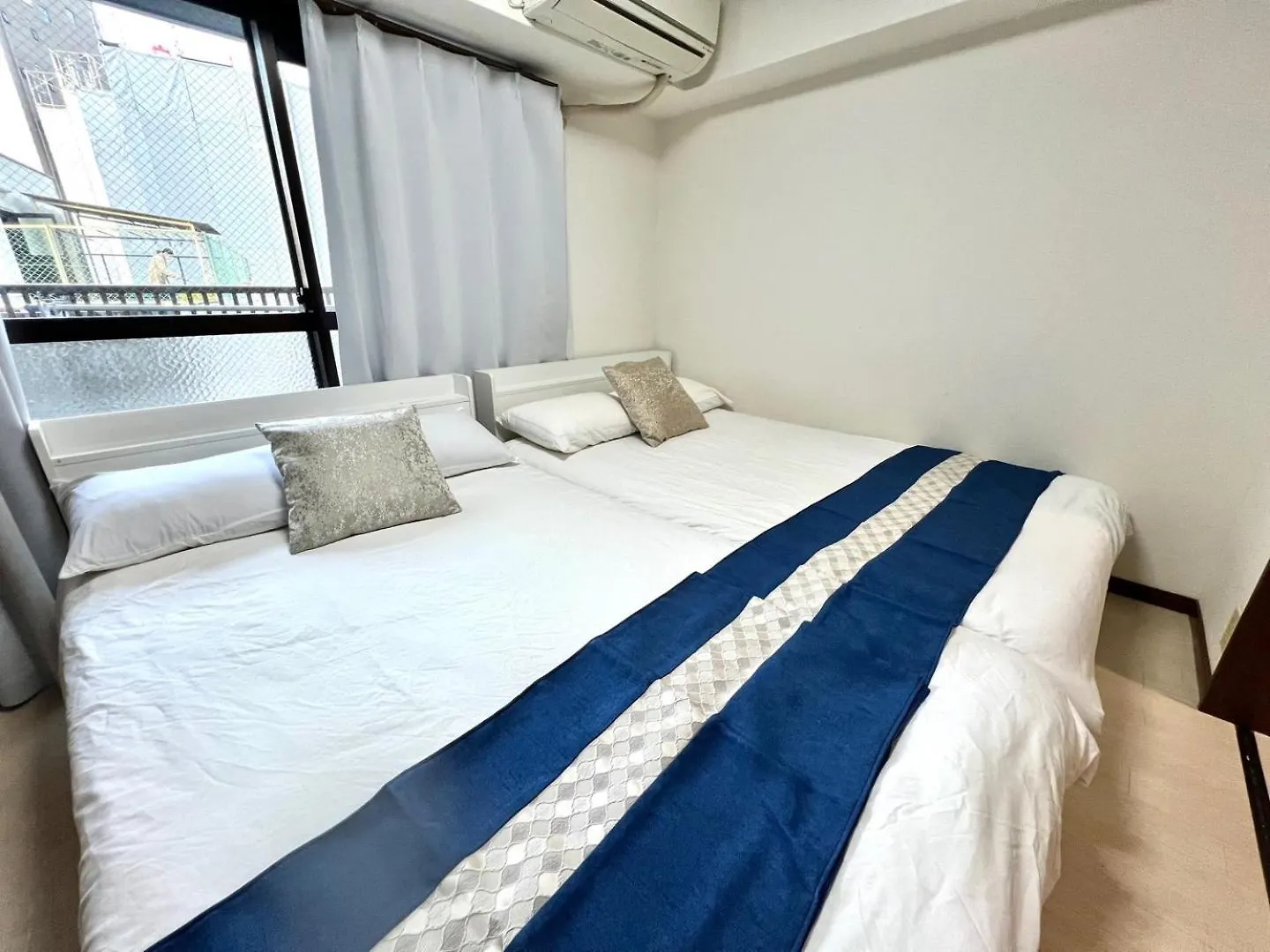 Apartmán 4인가능 난바역 한 정거장 지하철역 2분 Royal507 Ósaka